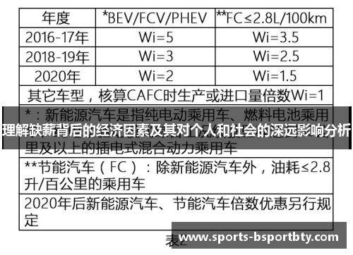 理解缺薪背后的经济因素及其对个人和社会的深远影响分析